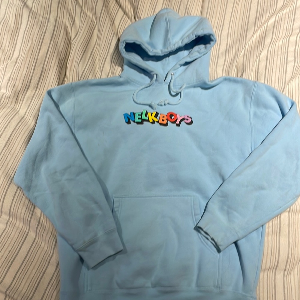 Blue Fullsend Nelk boys hoodie size medium